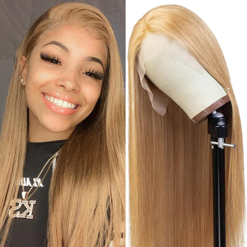 24 inch honey blonde wig