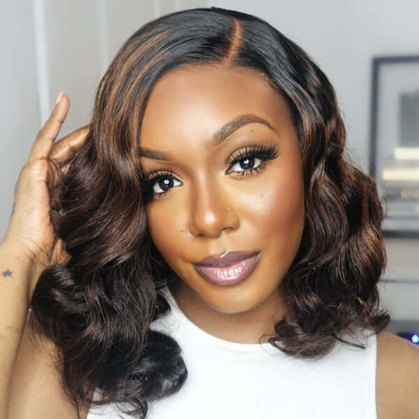 brown ombre lace front wig